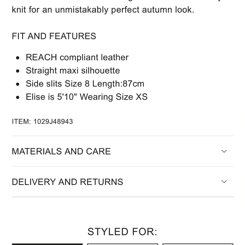 Jigsaw London leather skirt, black, 4 - Picture 7 of 12